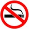 No smoking sign