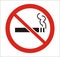 No smoking Sign