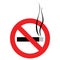 No smoking sign