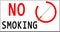 No smoking sign. Smoking ban. Smoking kills. Warning sign of smoking. White background. 4K video