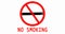 No smoking sign. Smoking ban. Smoking kills. Warning sign of smoking. White background. 4K video