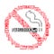 No smoking text clouds