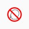 No snot icon, no runny nose vector