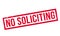 No Soliciting rubber stamp