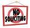 No Soliciting Sign Prohibit Unwanted Uninvited Salespeople Selling