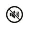 The no sound icon. Volume Off symbol.