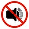 No sound sign. Mute sound icon vector, filled flat sign. Speaker mute symbol, logo illustration. Volume off icon.