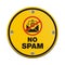 No spam circle sign