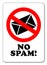 No spam sign