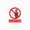 No spitting sign icon, don`t spitting, spitting