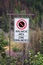 A no stopping avalanche area sign in english and french