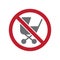 No stroller entrance allowed sign on white background for graphic and web design, Modern simple vector sign. Internet concept.