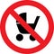 No stroller sign