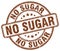 No sugar brown grunge stamp