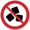 No Sugar icon.  free sugar  vector   prohibiting sing