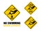 No Swimming - dangerous marine stingers   sign