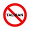 No taliban symbol isolated