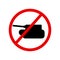 No tanks for concept design. Peace sign. Symbol of renunciation of war. Vector illustration. stock image.