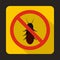 No termite sign icon, flat style