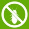 No termite sign icon green