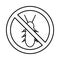 No termite sign icon, outline style