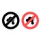 No thermometer, cloud, heat icon. Simple glyph, flat vector of weather ban, prohibition, embargo, interdict, forbiddance icons for