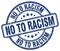 no to racism blue stamp