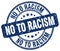 no to racism blue stamp