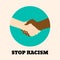 No to racism poster