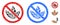 No Tobacco Composition Icon of Round Dots