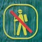 No trekking sign