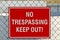 No Trespassing Sign