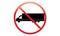 No Truck Icon - No Parking Van Symbol - No Traveling vehicle - No Parking Truck icon, isolated. Flat design