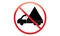 No Truck Icon - No Parking Van Symbol - No Traveling vehicle - No Parking Truck icon, isolated. Flat design