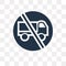 No trucks vector icon isolated on transparent background, No trucks transparency concept can be used web and mobile