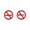 NO VAPING and SMOKING ALLOWED signs.