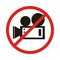 No Video Camera sign.