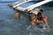 No video games here... Filipino kids having fun swimming in Leyte, Philippines, Tropical Asia