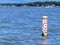 No Wake Buoy in Blue Lake