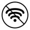 No wifi solid icon. No signal vector illustration isolated on white. No internet glyph style design, designed for web