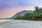 Noah Beach at Cape Tribulation with Colored Sky during Sunset, Queensland, Australia