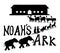 Noah\'s Ark with animals vector illustration
