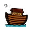 Noah\\\'s ark bible story illustration