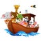 Noah`s Ark cartoon