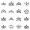 Nobility Crowns Hand Drawn Vectors