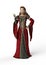 Noble Medieval Lady, 3D Illustration