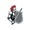 Noble Templar Hero isolated medieval knight icon
