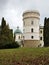 Noble tower of Krasiczyn castle Zamek w Krasiczynie near Przemysl. Poland