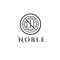 Noble vector logo. N,N letters emblem. N letter vector stamp, badge, sign, fashion, boutique ;ogo