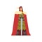 Nobleman in Historical Costume with Sword, European Medieval Character Vector Illustration